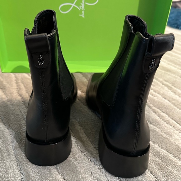 NWT! Sam Edelman Thelma Black Leather Ankle Boot - Size 9 - Picture 5 of 6
